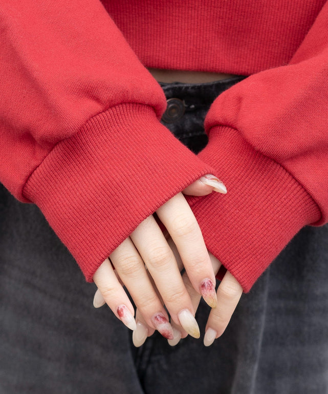 ロゴショートプルパーカー