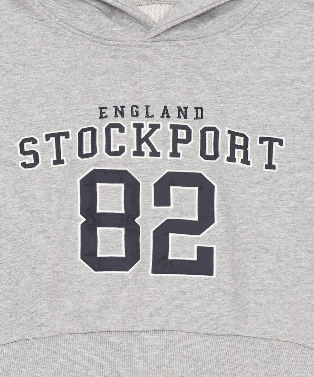 ロゴショートプルパーカー