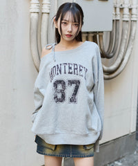 柄１(ナンバリング×杢グレー) / F