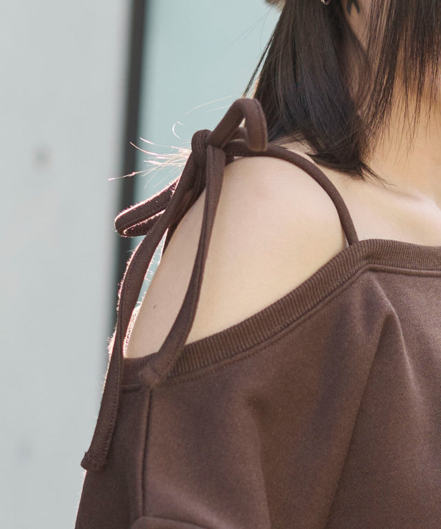 裏起毛2WAYグラフィックワンショルBIGスウェット