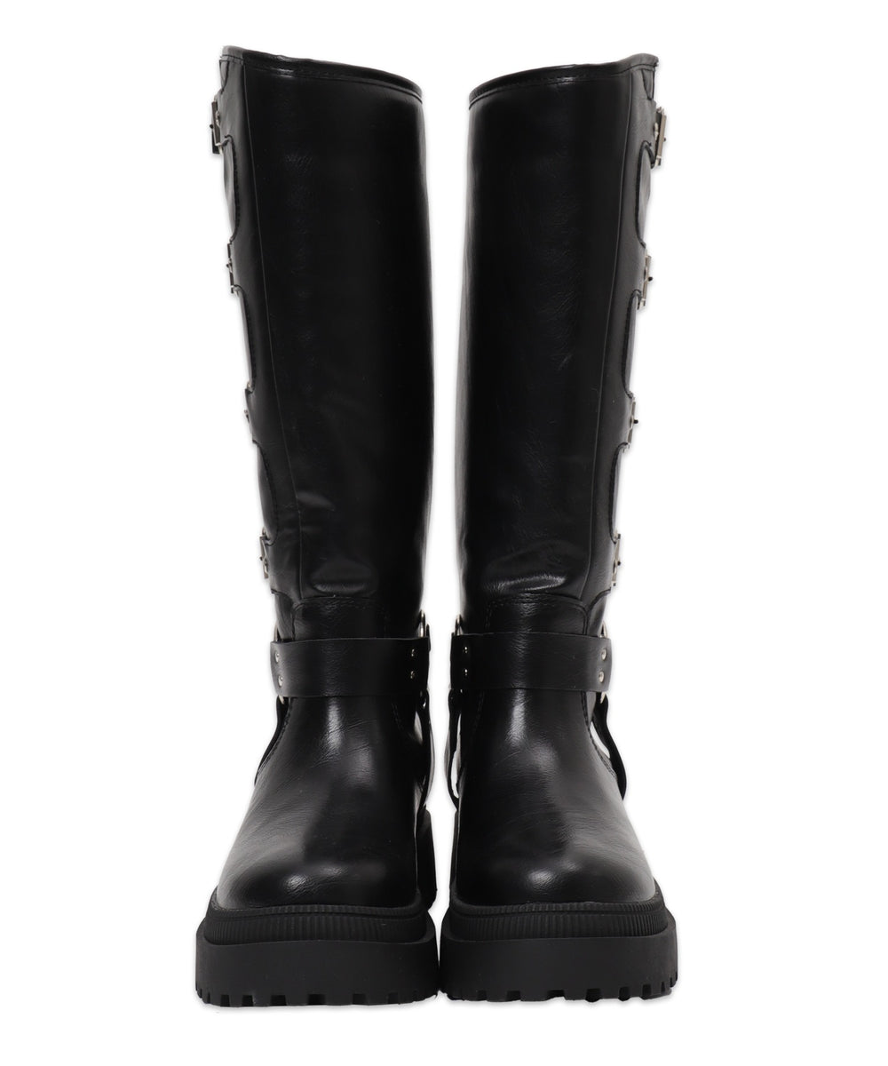 ハトメベルトロングブーツ