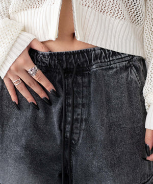 デニムイージーパラシュートカーゴパンツ