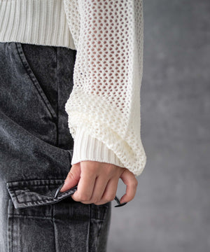 デニムイージーパラシュートカーゴパンツ