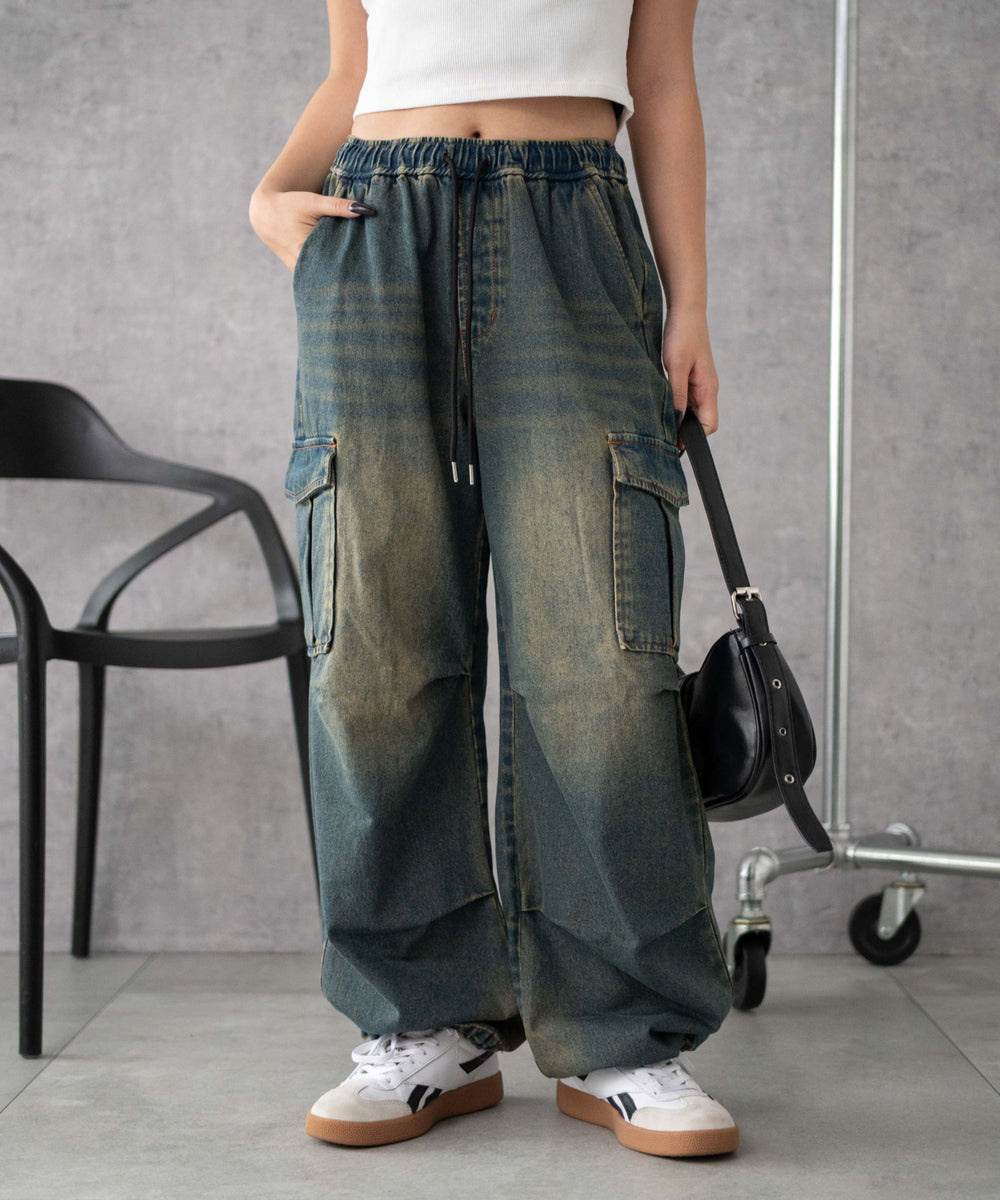 デニム中濃 モデル：160cm M着用