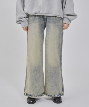 デニム淡加工 モデル：162cm S着用