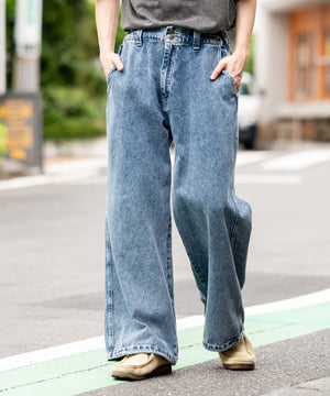 デニム中濃加工 モデル：175cm L着用