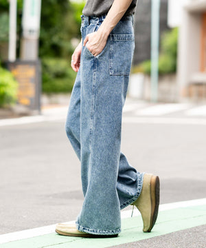 デニム中濃加工 モデル：175cm L着用