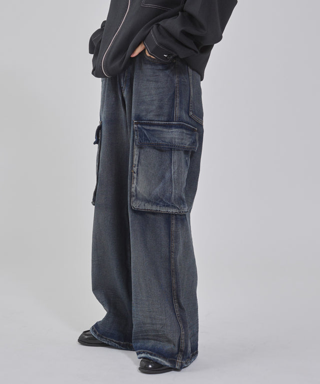 ローライズバギーフレアデニムカーゴパンツ｜WEGO（ウィゴー