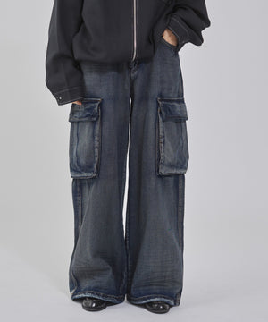 デニム淡加工 モデル：162cm M着用