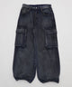 ローライズバギーフレアデニムカーゴパンツ