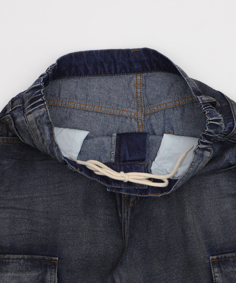 ローライズバギーフレアデニムカーゴパンツ