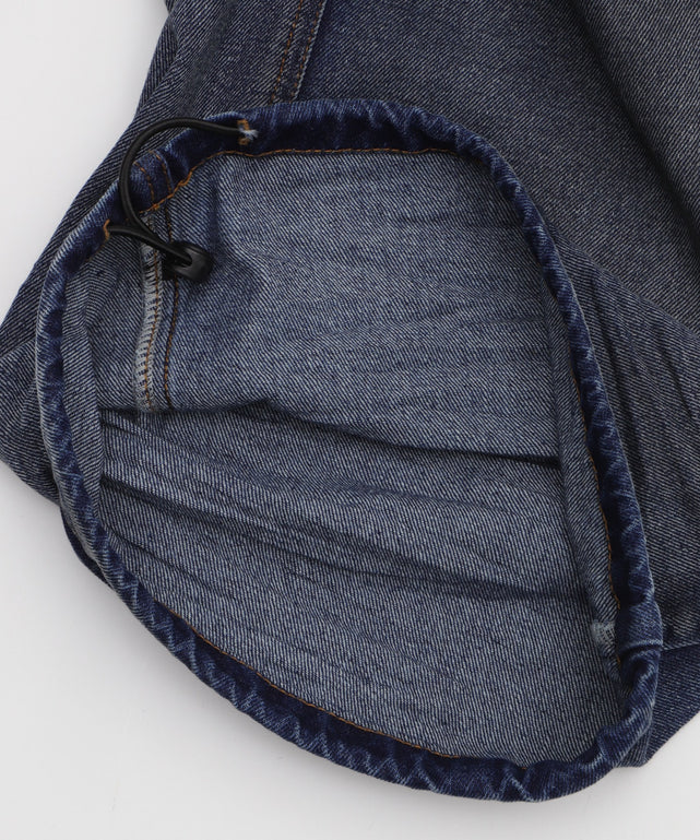 ローライズバギーフレアデニムカーゴパンツ