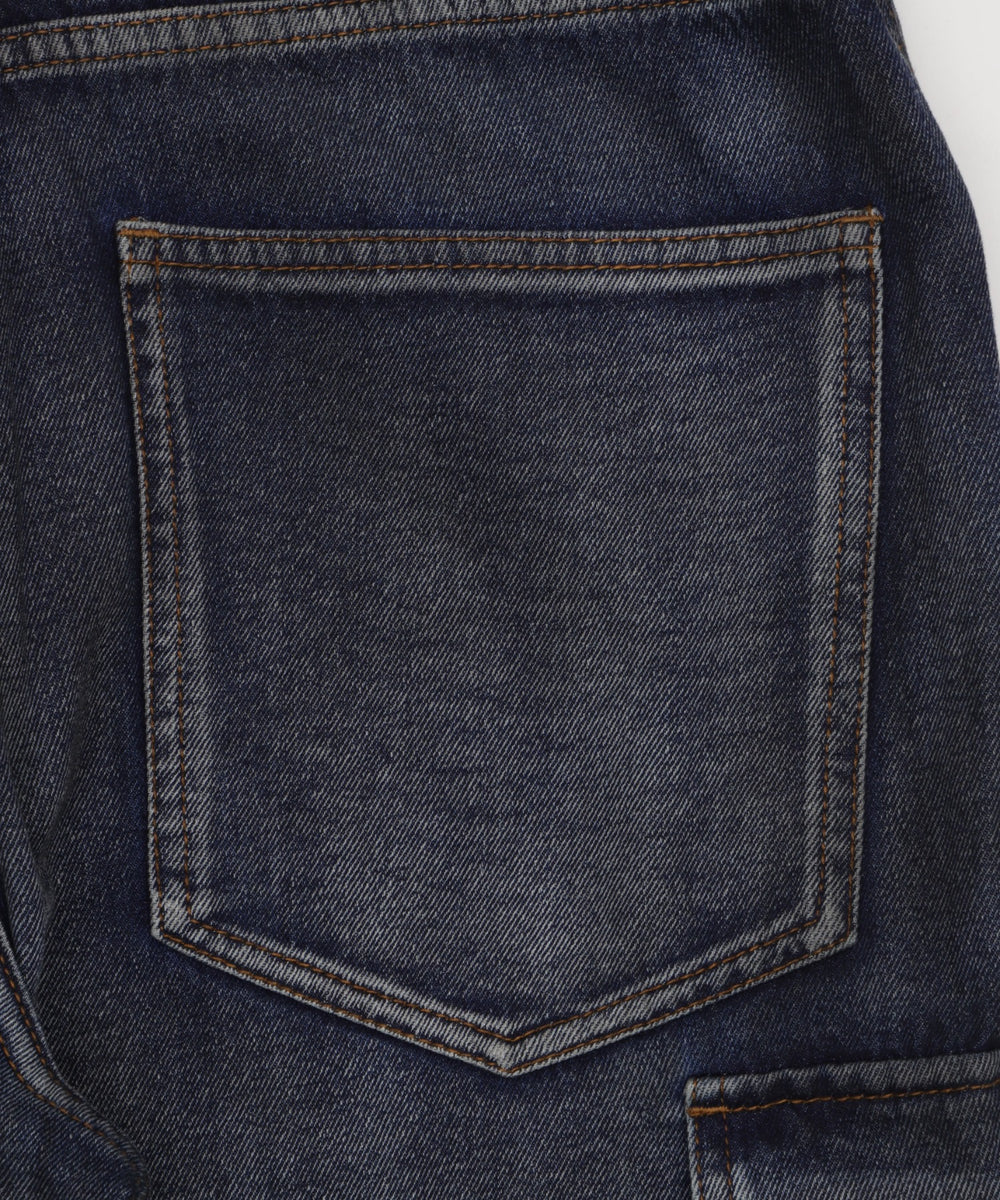 ローライズバギーフレアデニムカーゴパンツ