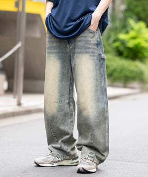 デニム淡加工 モデル：175cm L着用