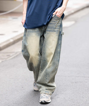 デニム淡加工 モデル：175cm L着用