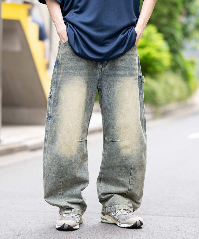 デニム淡加工 モデル：175cm L着用