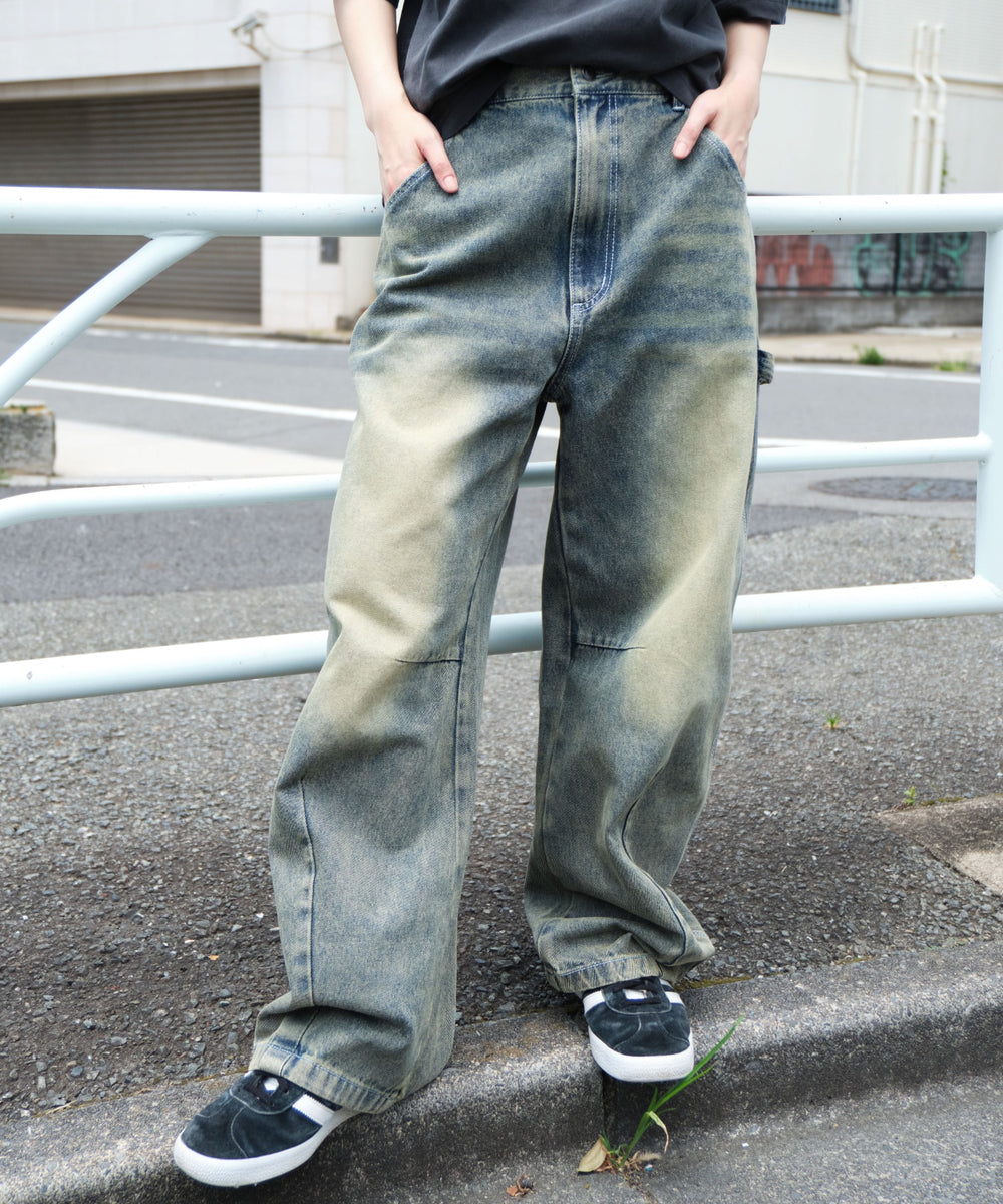 デニム淡加工  モデル：160cm M着用