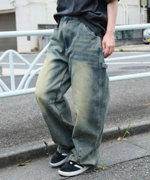 デニム淡加工  モデル：160cm M着用