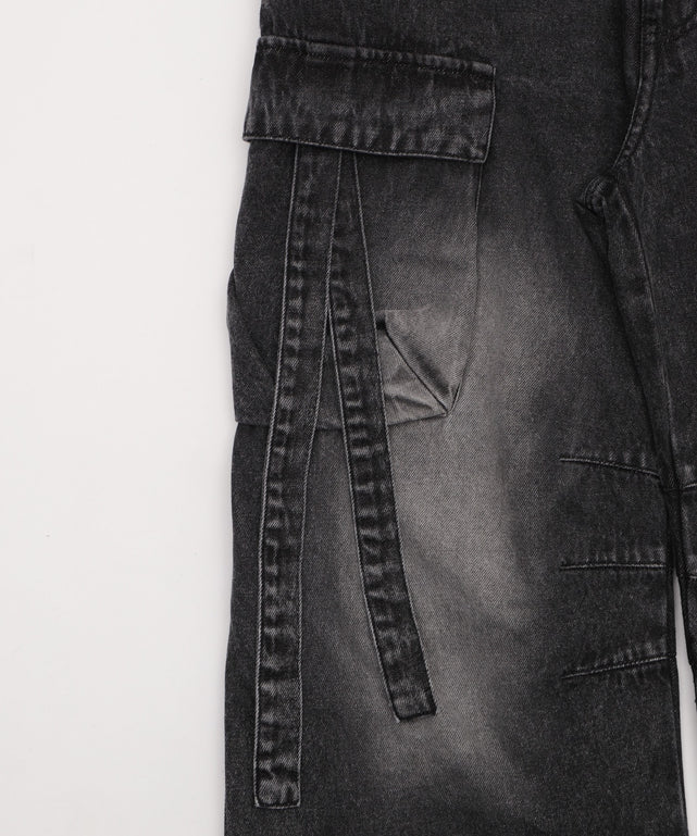 イージーマルチポケットデニムカーゴ