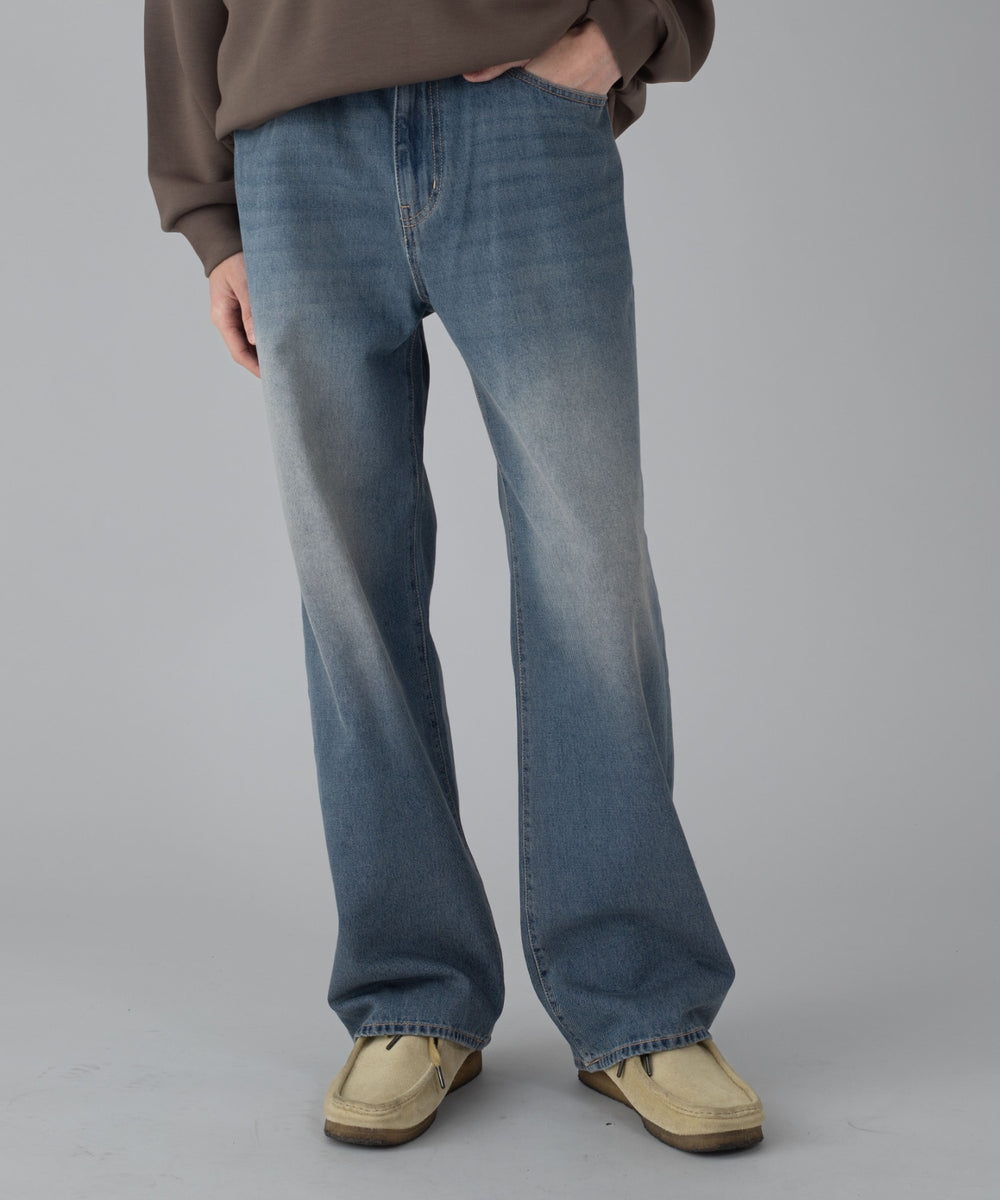 デニム中濃加工 モデル：178cm L着用