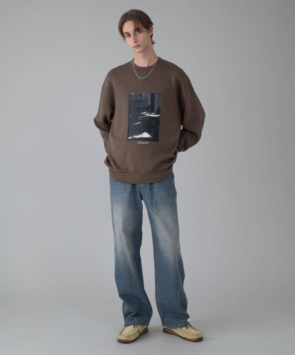 デニム中濃加工 モデル：178cm L着用