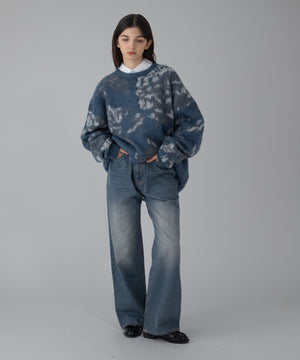 デニム中濃加工 モデル：162cm M着用