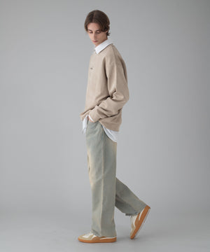 デニム淡加工 モデル：178cm L着用