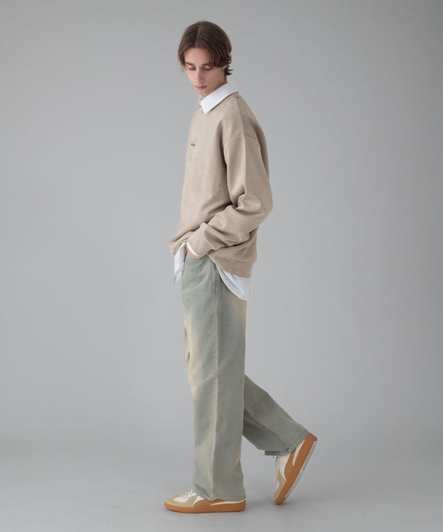 デニム淡加工 モデル：178cm L着用