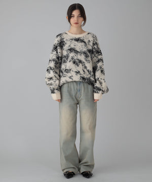 デニム淡加工 モデル：162cm M着用