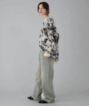 デニム淡加工 モデル：162cm M着用