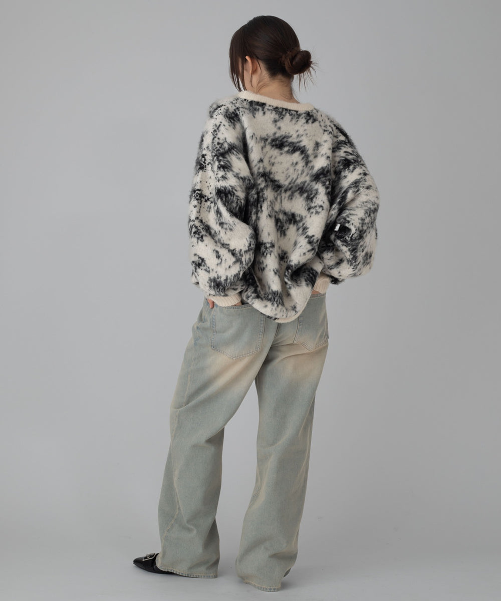 デニム淡加工 モデル：162cm M着用