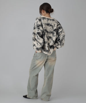 デニム淡加工 モデル：162cm M着用