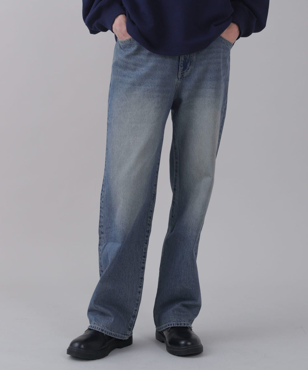 デニム中濃 モデル：178cm L着用