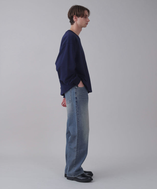 デニム中濃 モデル：178cm L着用