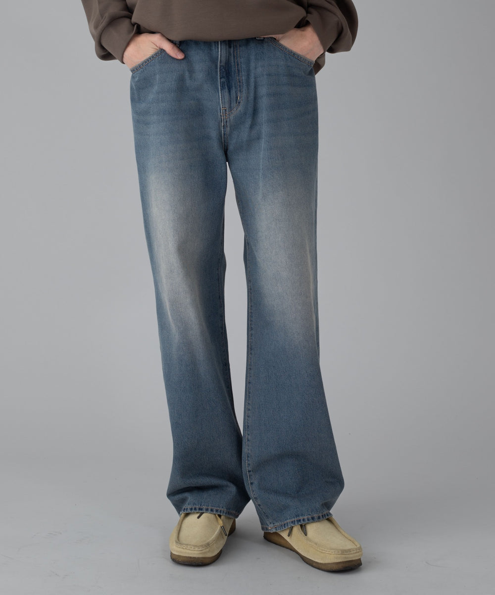 デニム中濃加工 モデル：178cm L着用