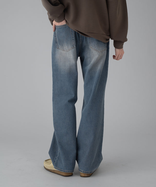 デニム中濃加工 モデル：178cm L着用