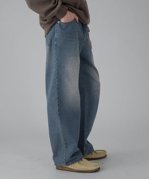 デニム中濃加工 モデル：178cm L着用