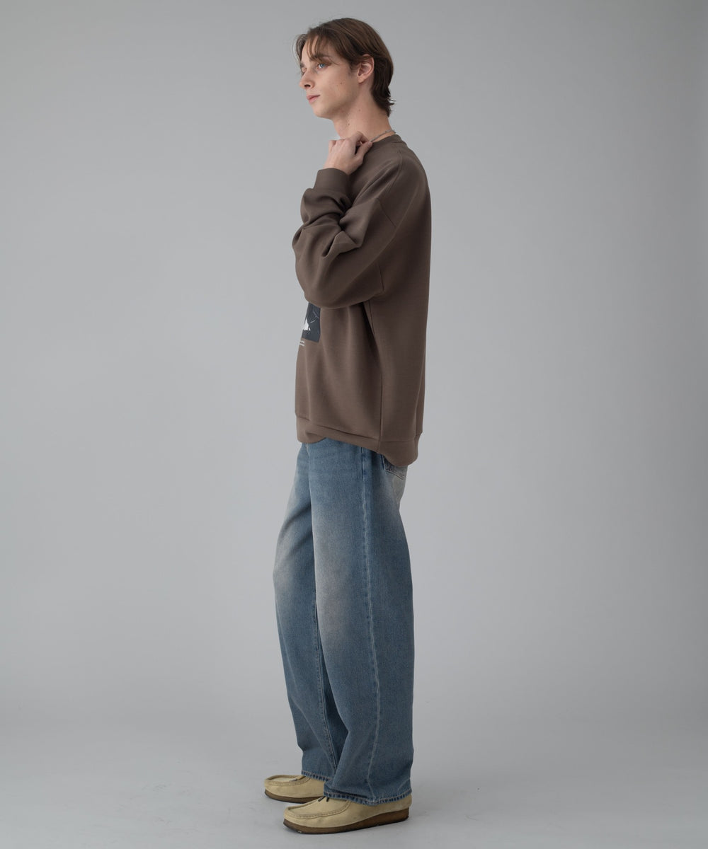 デニム中濃加工 モデル：178cm L着用