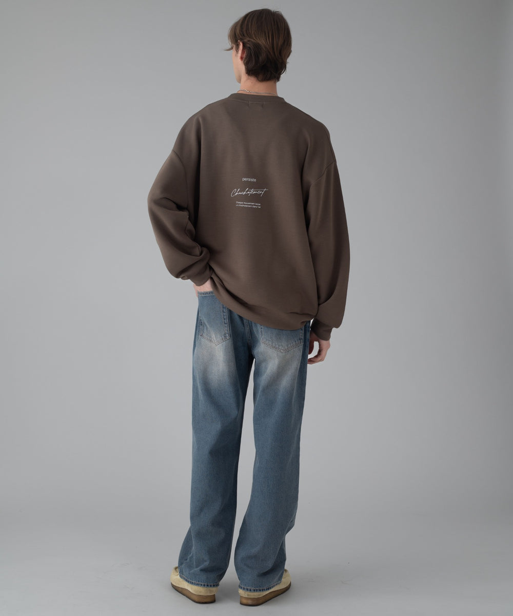 デニム中濃加工 モデル：178cm L着用