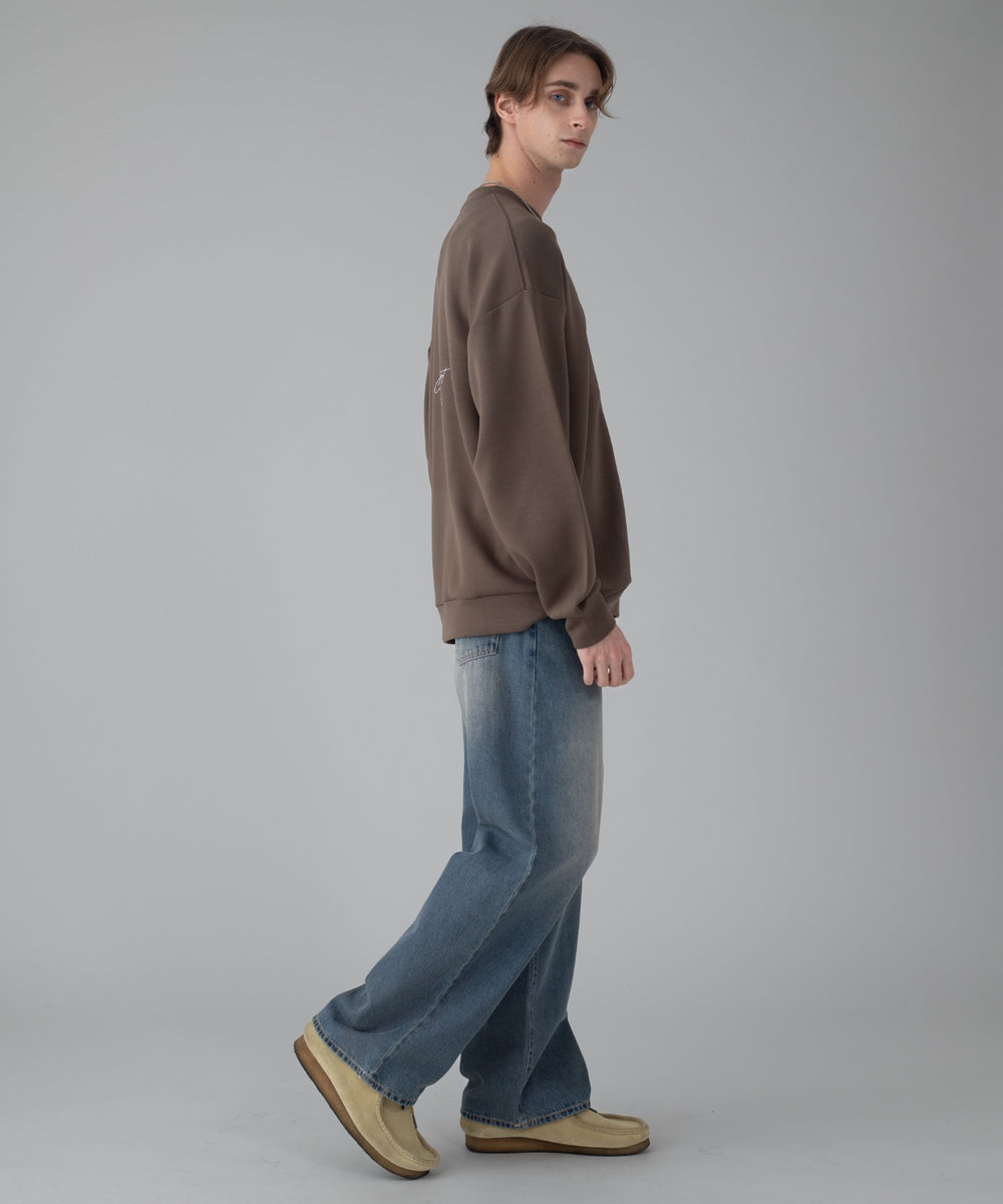 デニム中濃加工 モデル：178cm L着用