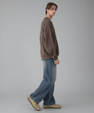 デニム中濃加工 モデル：178cm L着用