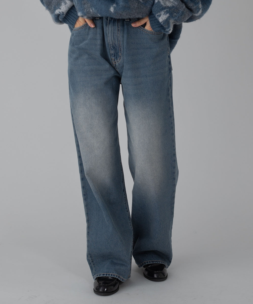デニム中濃加工 モデル：178cm L着用