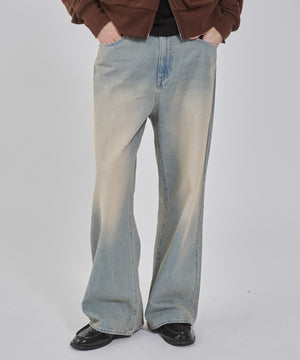 デニム淡加工 モデル：178cm L着用