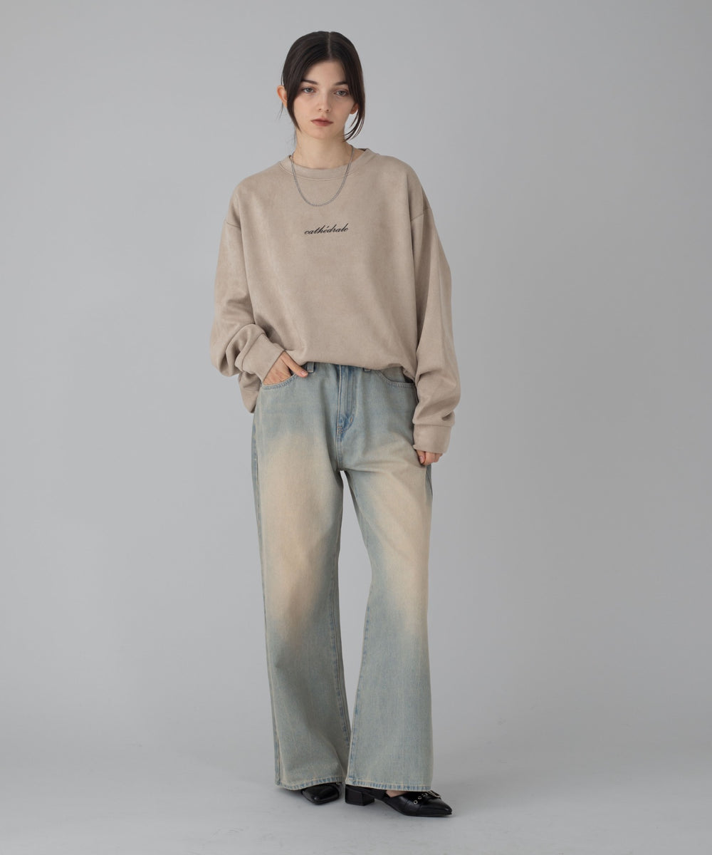 デニム淡加工 モデル：162cm M着用