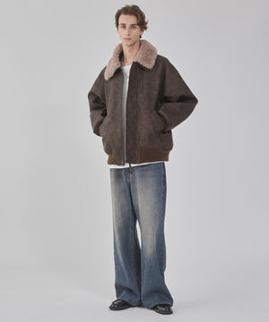 デニム中濃加工 モデル：178cm L着用