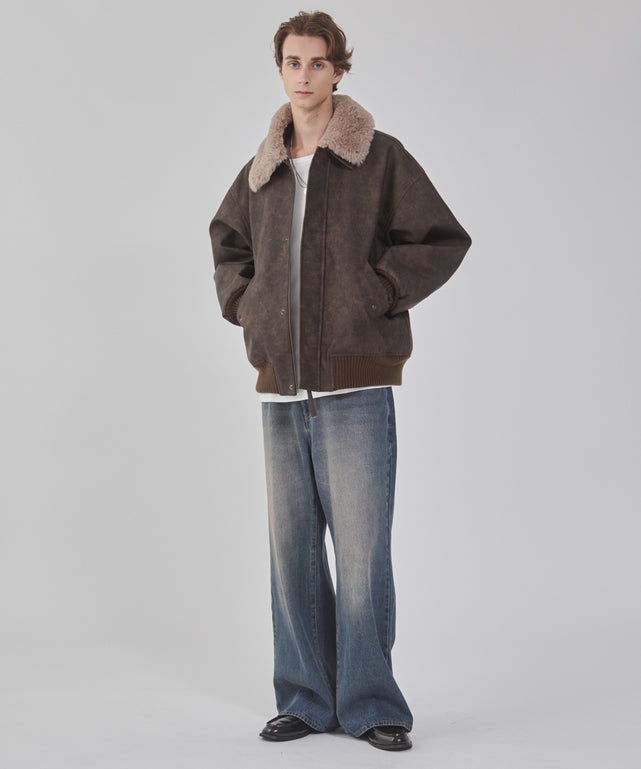 デニム中濃加工 モデル：178cm L着用