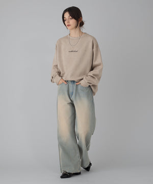 デニム淡加工 モデル：162cm M着用