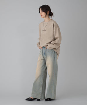 デニム淡加工 モデル：162cm M着用