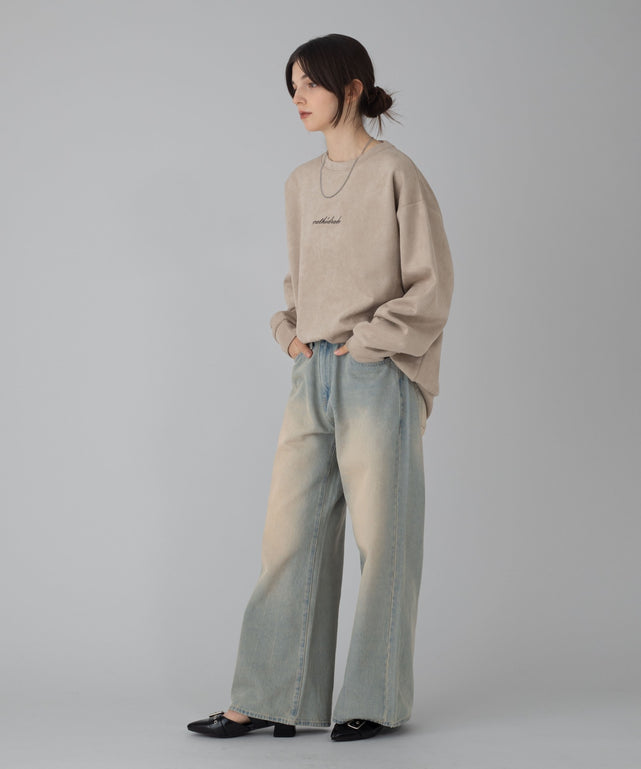 デニム淡加工 モデル：162cm M着用