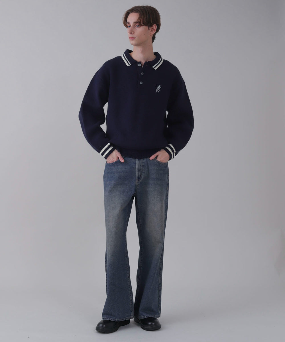 デニム中濃 モデル：178cm L着用